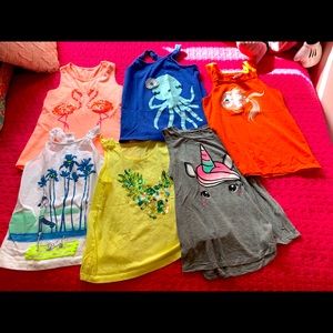 Gymboree , Zara and Justice tops for girls